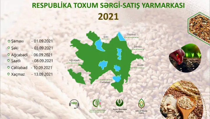 Respublikanın 6 bölgəsində toxum sərgi-satış yarmarkaları keçiriləcək