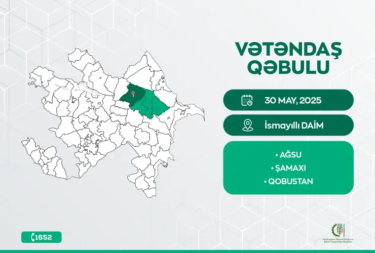 Kənd təsərrüfatı naziri Məcnun Məmmədov İsmayıllıda vətəndaşları qəbul edəcək
