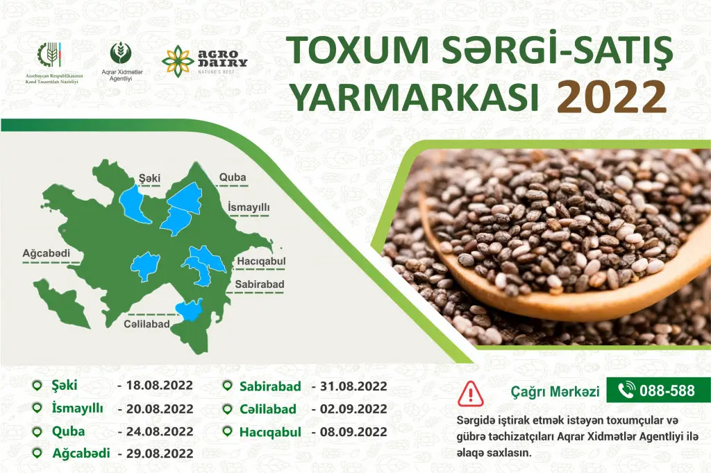 Respublikanın müxtəlif bölgələrində toxum sərgi- satış yarmarkaları keçiriləcək