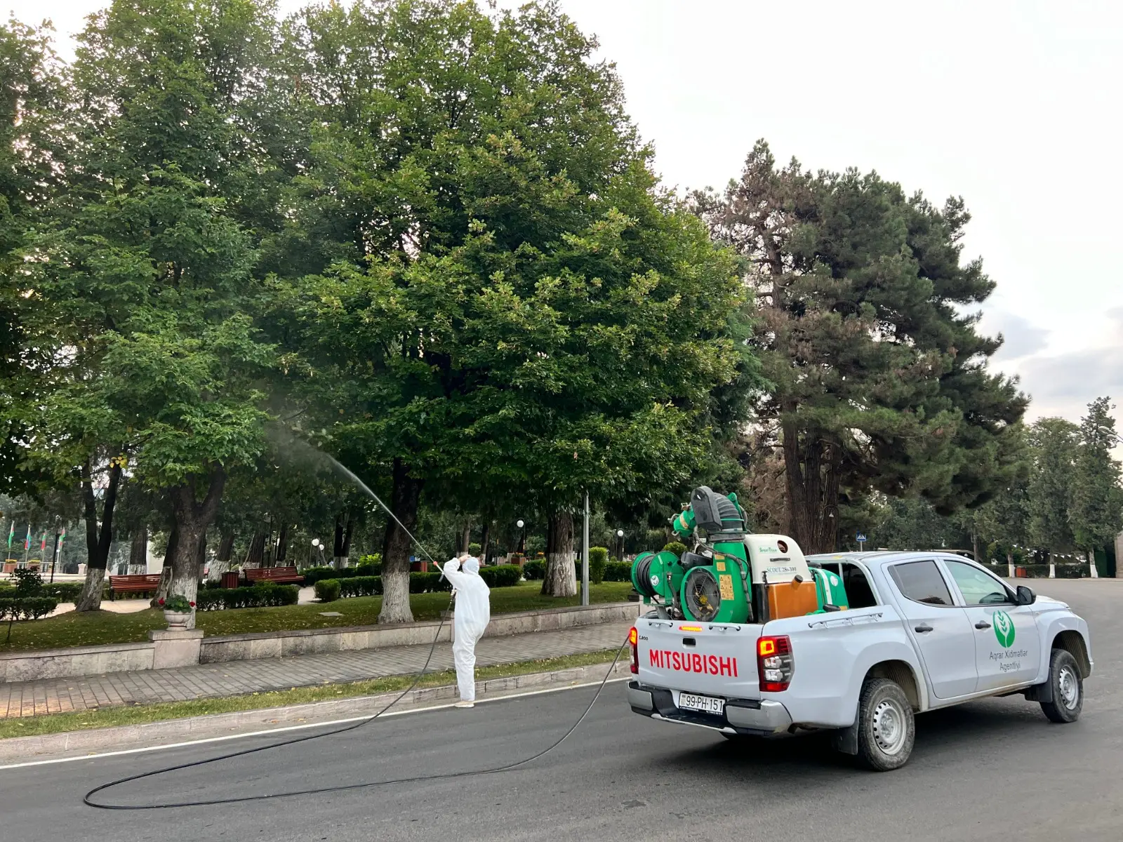 Xankəndidə zərərli orqanizmlərə qarşı fitosanitar tədbirlər həyata keçirilib