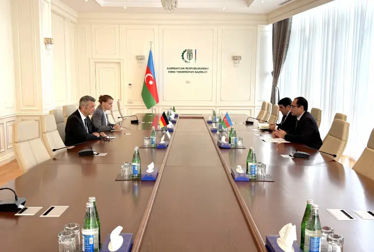 Nazir Məcnun Məmmədov Almaniyanın Azərbaycandakı səfiri ilə görüşüb