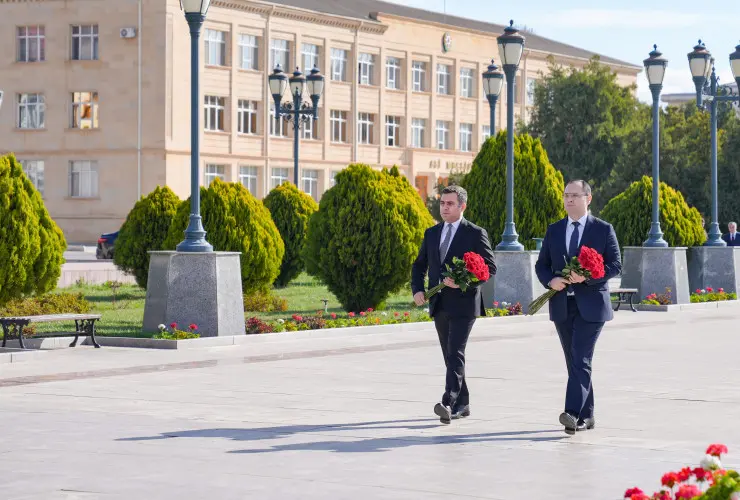 Nazir Məcnun Məmmədov Naxçıvan Muxtar Respublikasına səfər edib