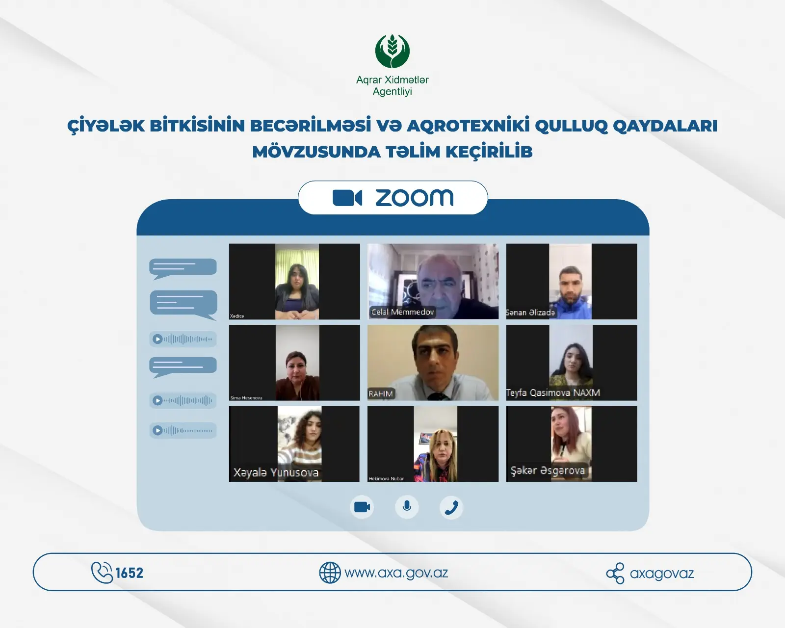 “Çiyələk bitkisinin becərilməsi və aqrotexniki qulluq qaydaları” mövzusunda təlim təşkil olunub