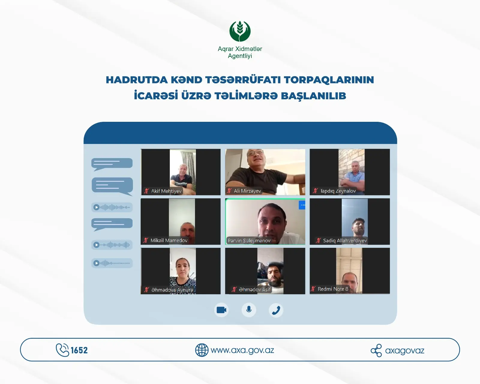 Hadrut qəsəbəsinin sakinləri üçün maarifləndirici təlimlərə start verilib