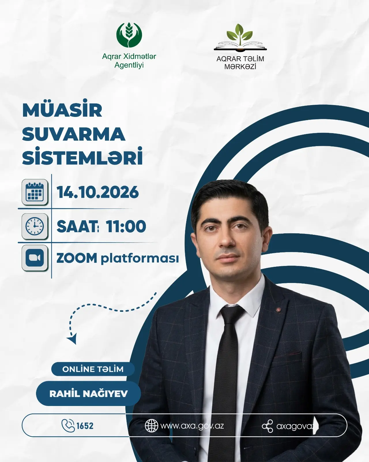 Aqrar Xidmətlər Agentliyinin Aqrar Təlim Mərkəz fermerlərin biliklərinin artırılması məqsədilə onlayn təlimləri davam etdirir.
